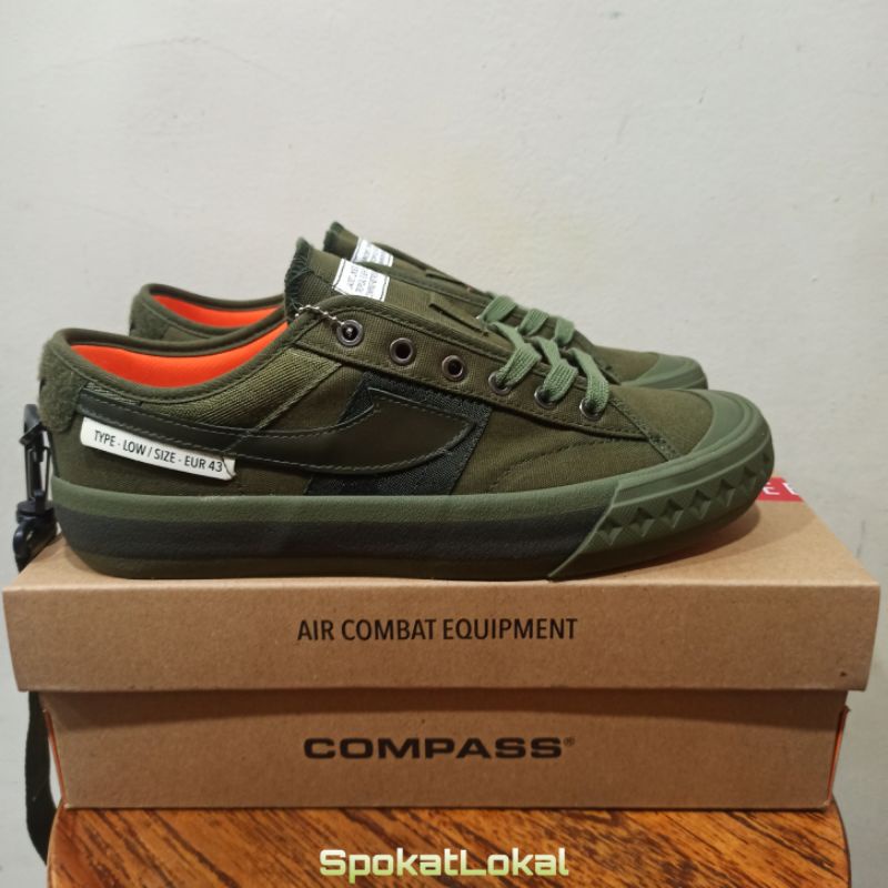 Sepatu Compass Retrograde Low Flight Jacket JKT Size 36 - 45 Original BNIB Fullset