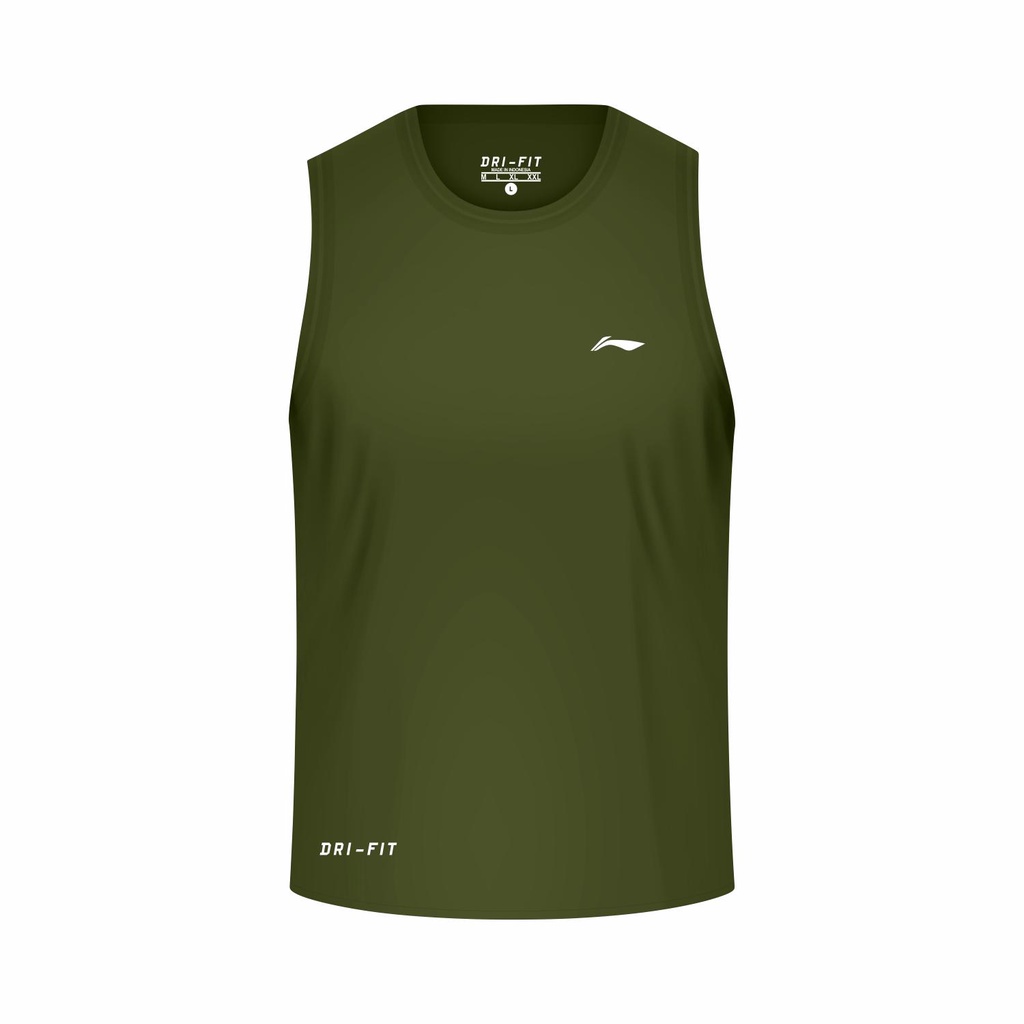 Kaos tanktop sleeveless singlet pria dry fit gym running pria