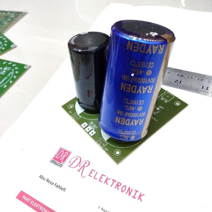 Baru PCB Power Supply PS 2 dua kapasitor capasitor elco besar 10000uf 100v dre3