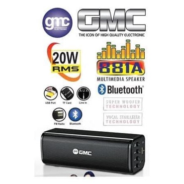 Speaker Bluetooth GMC 881A 100% ORIGINAL GMC Speaker Super Baas