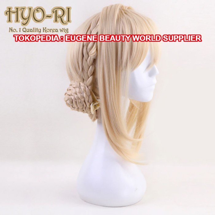 Ready Stok Styled - Wig Cosplay Anime Evergarden Wig Violet Blonde