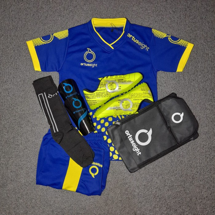 Promo Paket Komplit 5 Set Sepatu Futsal Anak Ortuseight Bonus Jersey