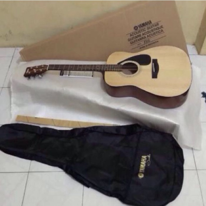 Gitar Guitar Yamaha Akustik Folk String F 310 Komplit Tas+Pick Ori Terpopuler