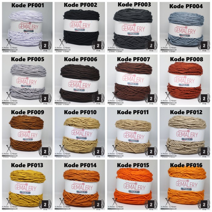 Terbaru Benang Rajut Polyester Besar Poly Big Ply D30 Promo Terlaris