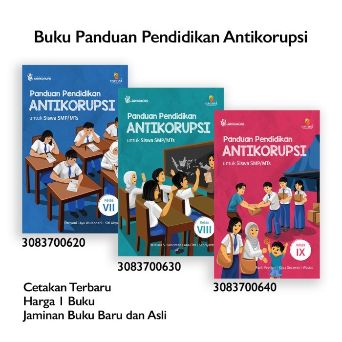 PROMO O QM BUKU PANDUAN PENDIDIKAN ANTI KORUPSI UNTUK SISWA SMP 7 8 9 ESENSI TERBARU
