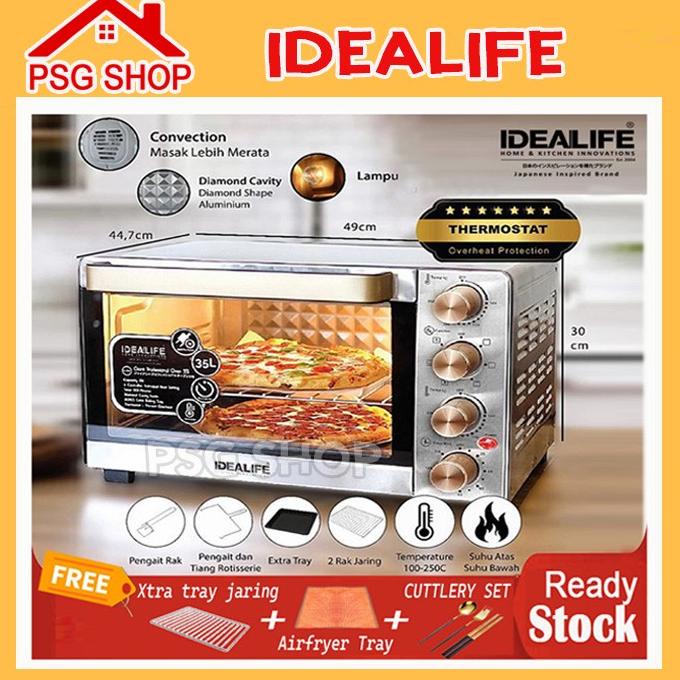 OVEN LISTRIK LOW WATT IDEALIFE IL-335 / IL335 KAPASITAS 35 LITER  SARIWATISHOP19