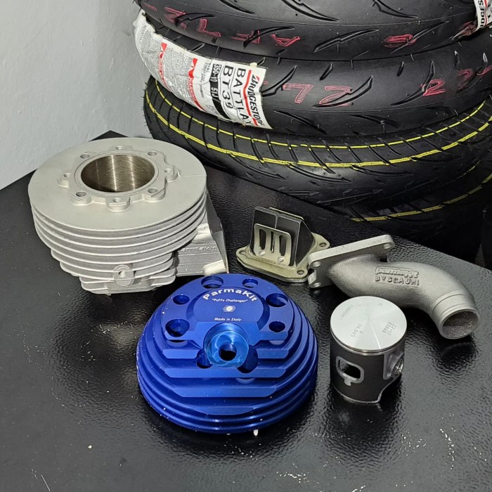 Promo Blok Vespa Pts Parmakit Blue Direct Intake Bukan Polini Malossi