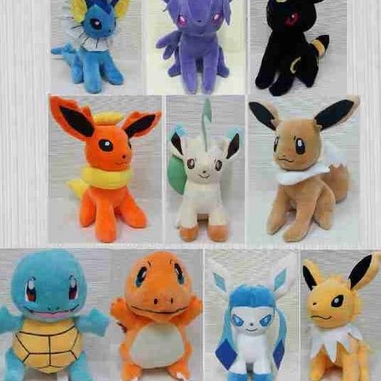 Terlaris Boneka Teman Pokemon Eevee Vaporeon Flareon Sylveon Glaceon Leafeon SALE
