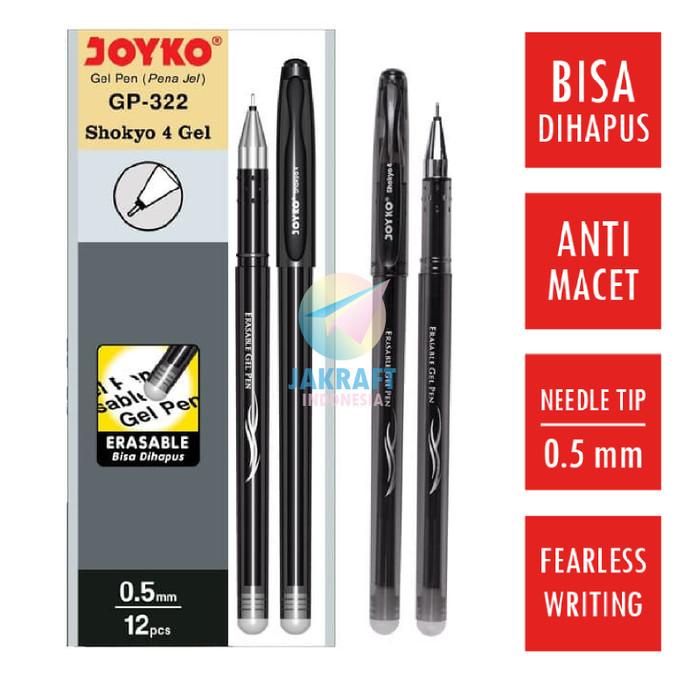 

Erasable Gel Pen Joyko Gp-322 Shokyo 4 Pulpen Bisa Dihapus 0.5 Mm Kode 255