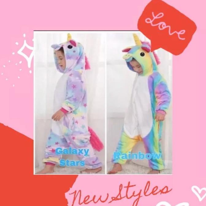 Kostum anak unicorn kostum cosplay unicorn kostum onesie unicorn piyam