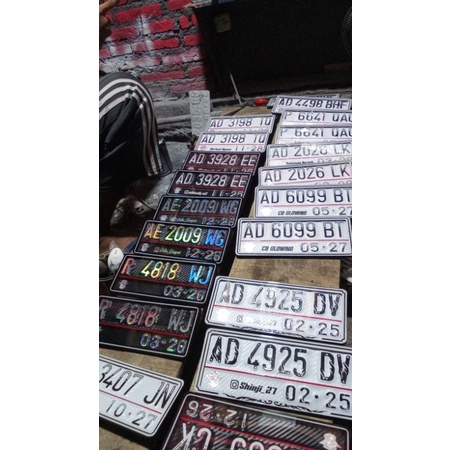 plat mika plat akrilik plat motor plat keren plat kekinian