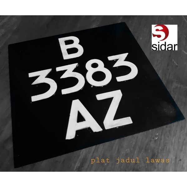 Plat Nomer Belakang Vespa Jadul