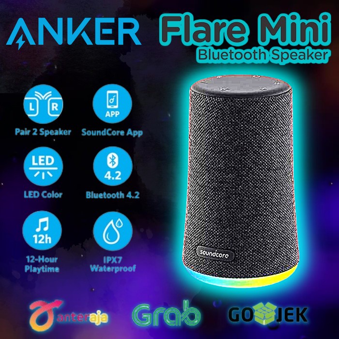 Anker Soundcore Flare Mini Ipx7 Bluetooth Speaker Masih Ready