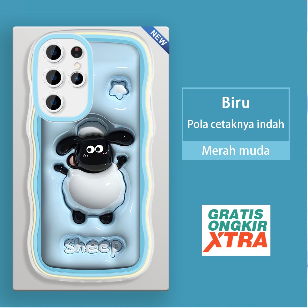 jinsouwe Samsung A71 S20 PLUS S21 FE Note 10 20 Plus S22 ULTRA 5G  Casing Ponsel  Pola Shaun the She