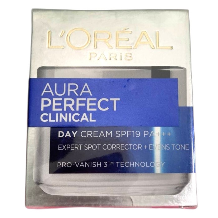 [New Ori] L'Oreal Loreal Paris Aura Perfect Clinical Day Cream Spf 19 Spf19 50Ml Terbaru