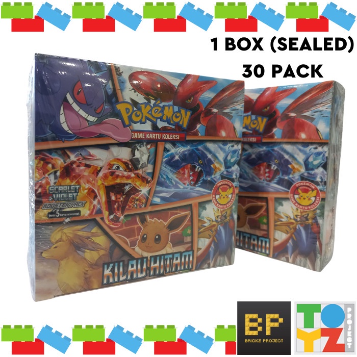 ✅Termurah Pokemon Tcg - Kilau Hitam - Booster Box Sealed Terbaru