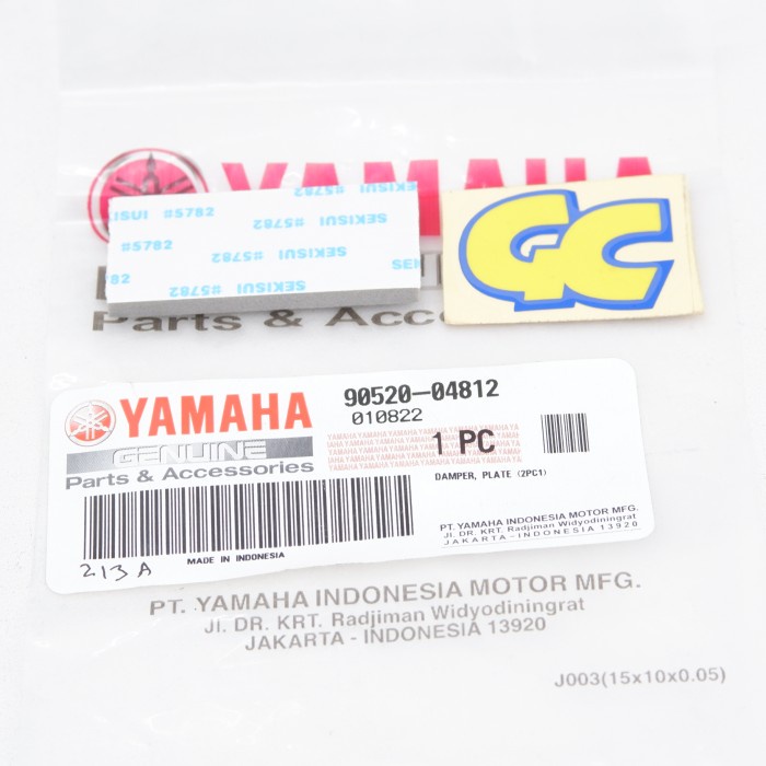 Damper Plate 2Pc1 Yamaha 90520-04812