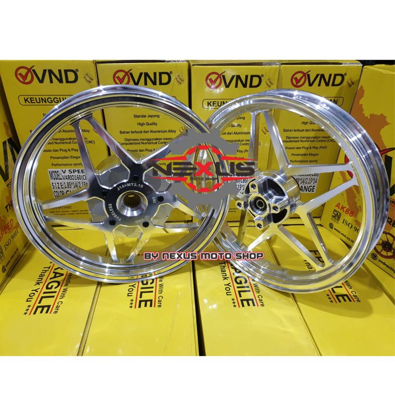 velg vnd v speed vario160 cbs / vario160 abs velg vnd bintang new vario160 cbs/ vario160 abs velg bi