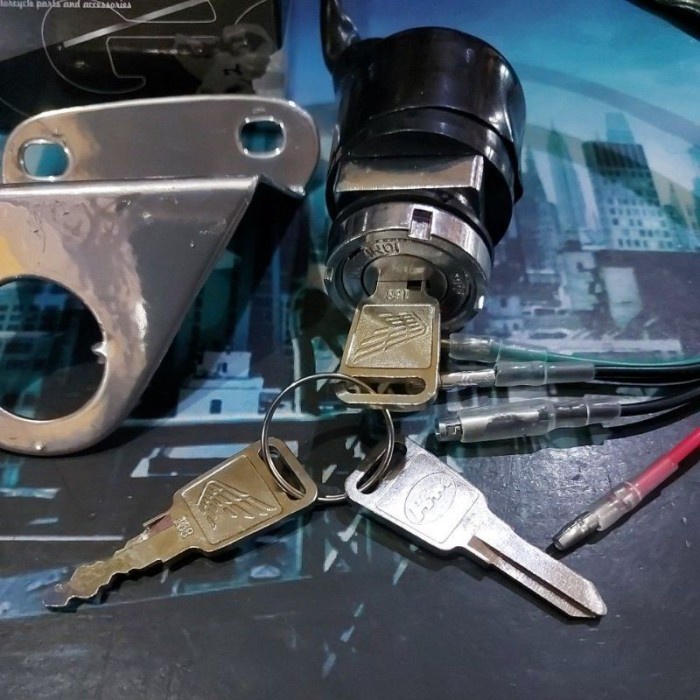 Kunci Kontak Honda Cb 100 125 Cg Gl 100 Tangkai Model Original Ori Set