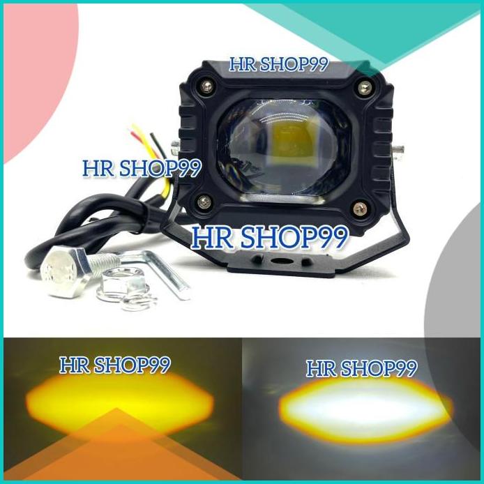 Lampu Tembak Laser SQL 1 Mata D6K Putih Kuning 2 Warna Motor Mobil 16n