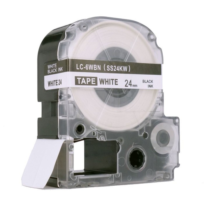 

Label Tape Laminated Black On White LK 4WBN 7WBN 5WBN 6WBN Compatible