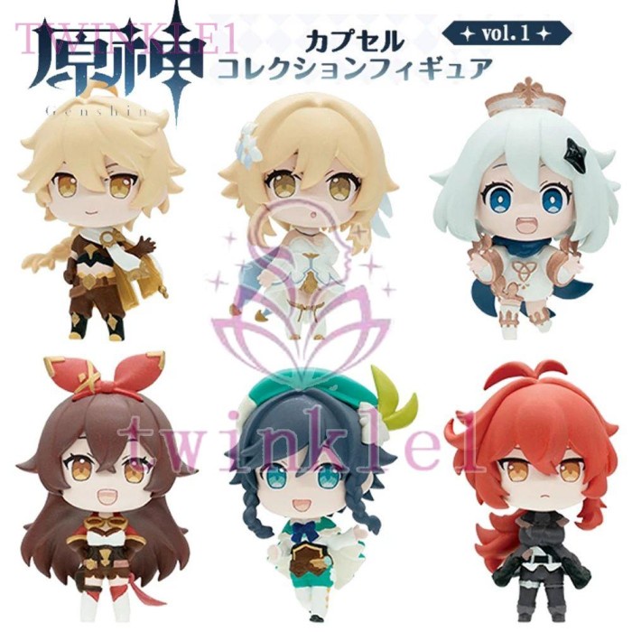 

New Twinkle1 Genshin 6Pcs Mainan Luke Blind Box Di Gacha Untuk Natal Limited Stock