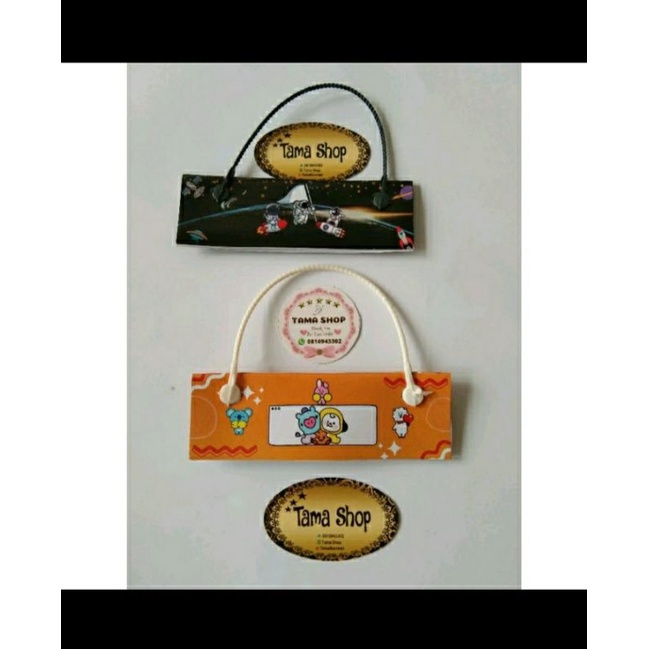 

Tali Hangtag karakter kartun snack, buket, souvenir, jajanan uk. 12x4cm