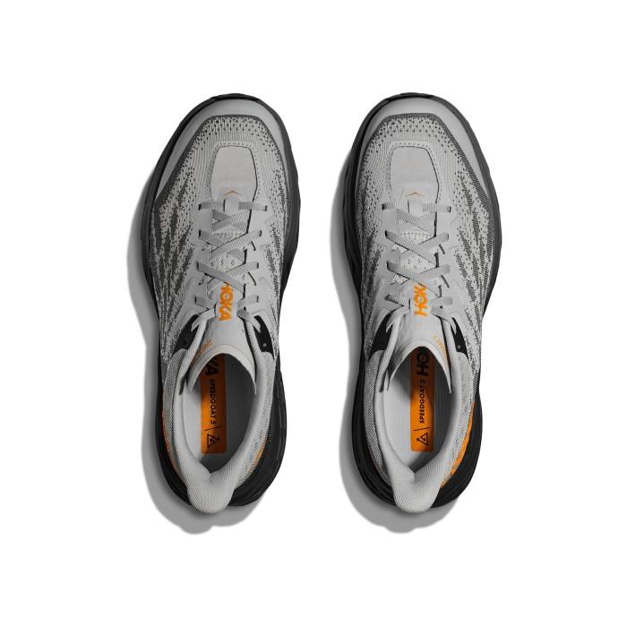 HOKA SPEEDGOAT 5 WIDE MENS TRAIL RUNNING SHOES - HARBOR MIST / BLACK