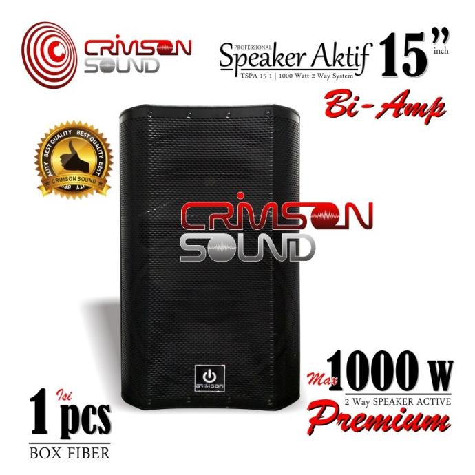SPEAKER AKTIF 15 Inch BI-AMP CRIMSON CR 15-1