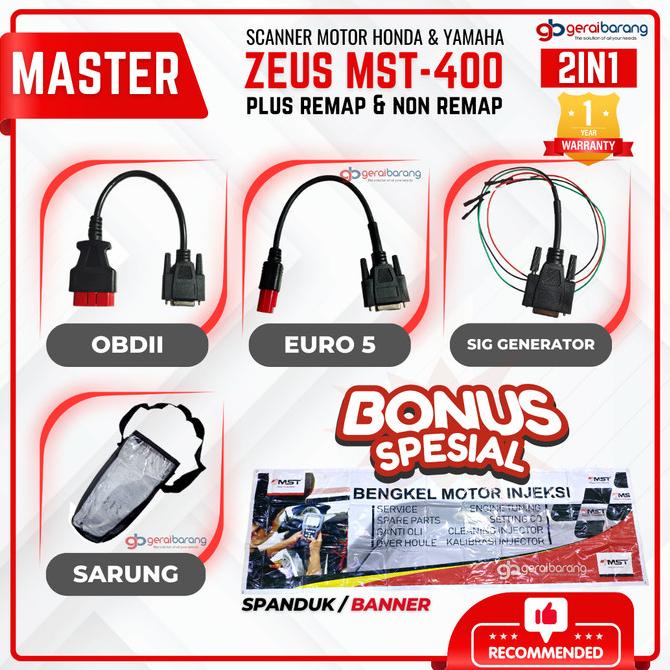 Produk Hits! Scanner Motor Injeksi Honda & Yamaha Master Zeus Mst 400