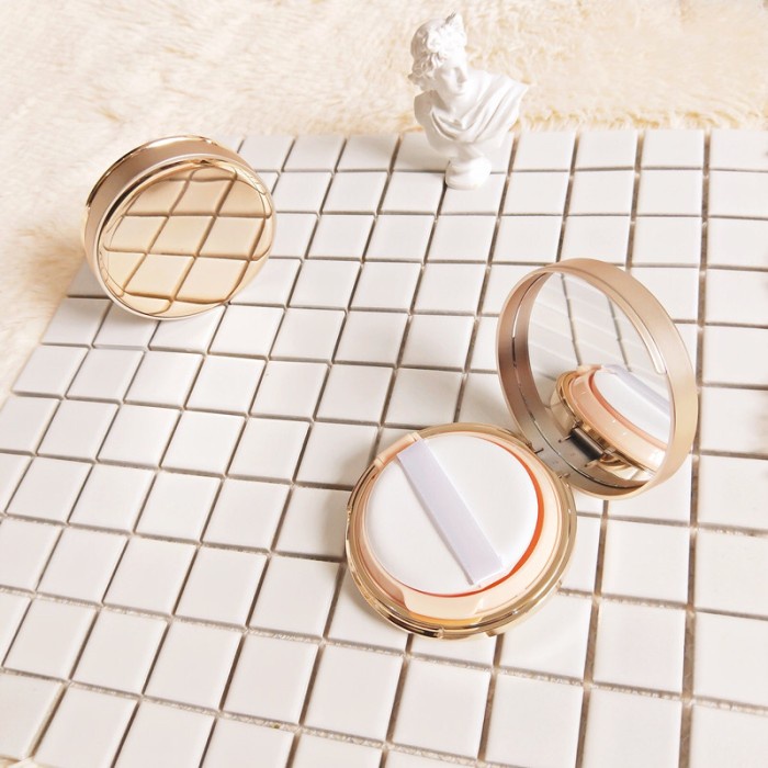GOLD BB CREAM AIR CUSHION DIY TEMPAT WADAH KOTAK FOUNDATION KOSONG