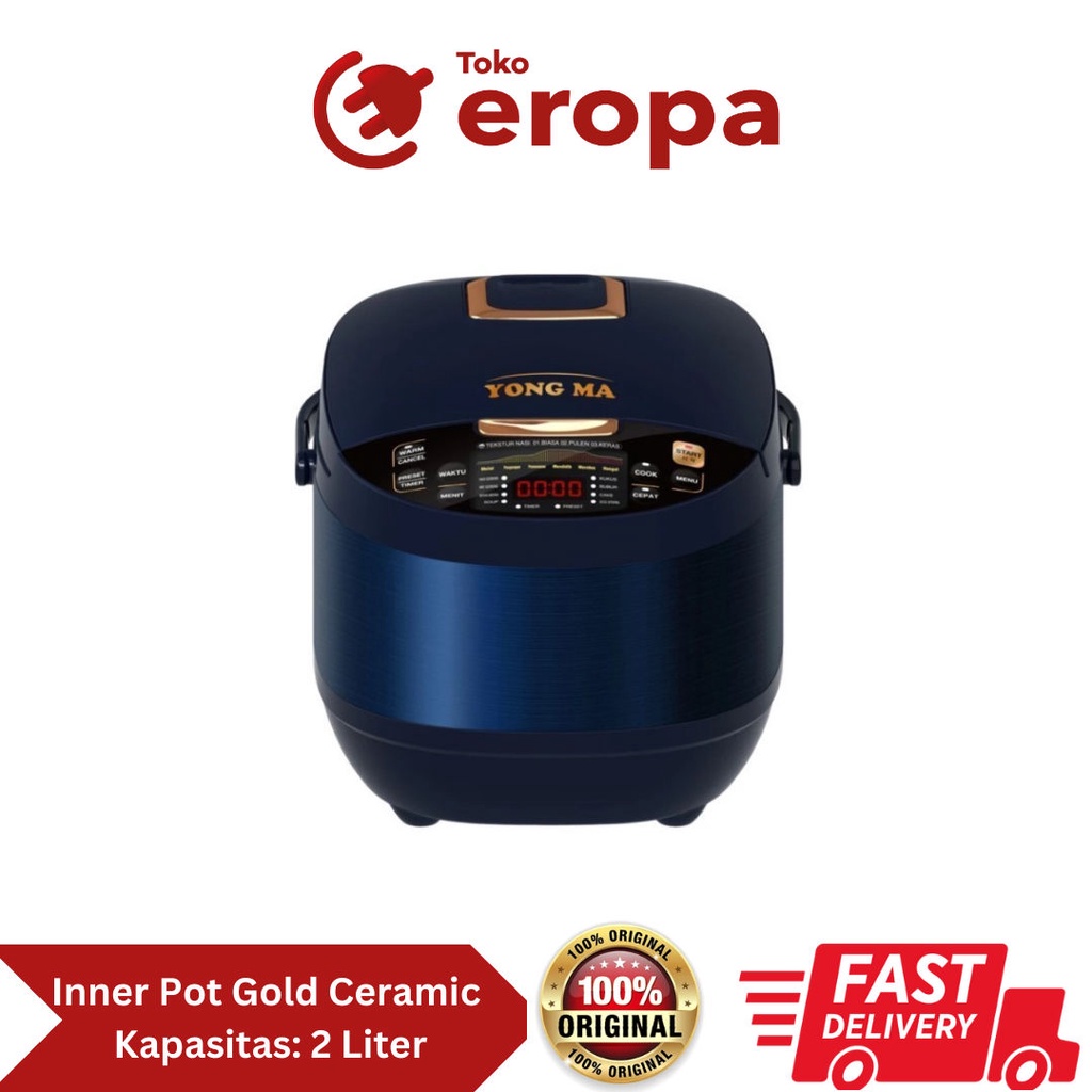Magic Com 2 lt Eco Ceramic Yongma SMC7047-Biru