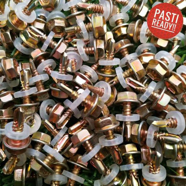 Sqg-693 Baut Roofing (100Pc) Baut Baja Ringan Baut Sds Skrup Baja Kunci Baut 8Mm (Cymf-998)