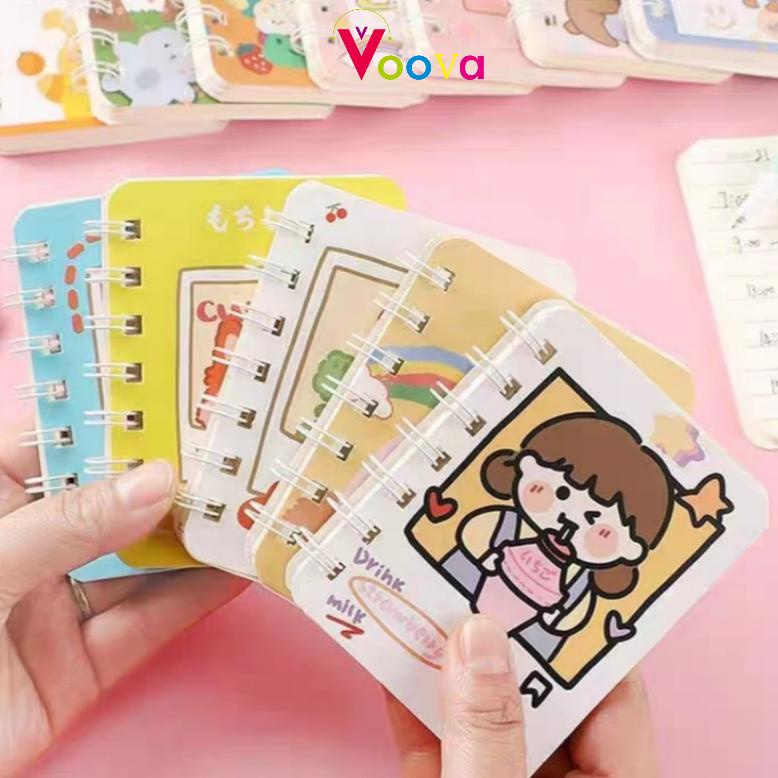 

VOOVA A7 Cute Mini Coil Notebook Girly Notepad Portable Portable Small Diary