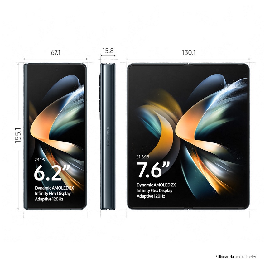 Samsung Galaxy Z Fold4 5G 12/512GB - Phantom Black