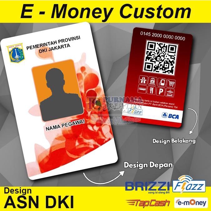 

IDCARD Emoney ASN DKI id card Pemprof DKI Jakarta PNS bisa etoll