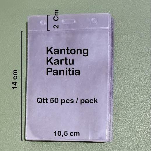 

Kantong kartu Panitia, Plastik kartu Pameran /Seminar, kantong ID Card