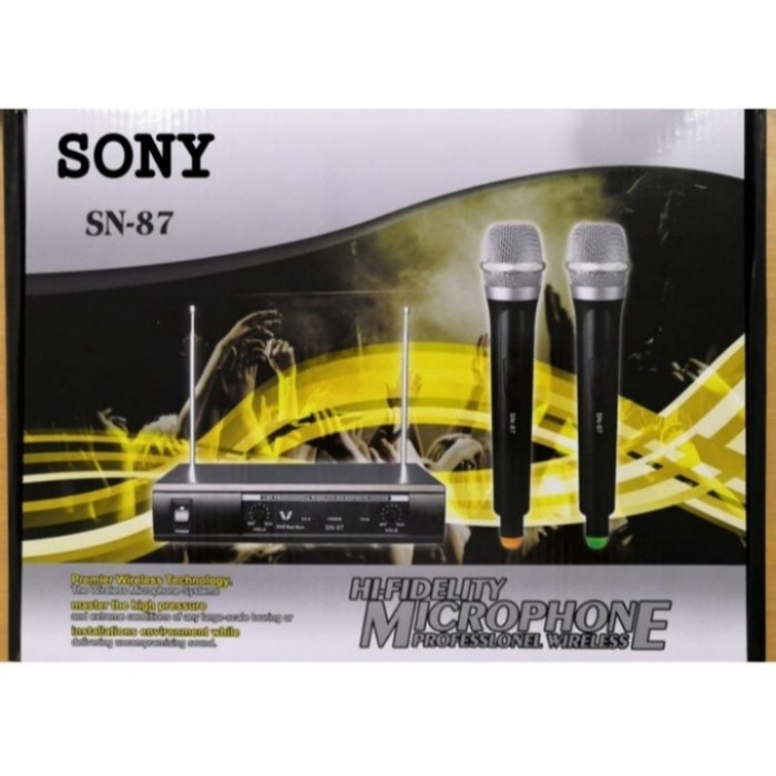 NEW MIC WIRELESS SONY SN 87 MICROPHONE ORIGINAL TERBARU