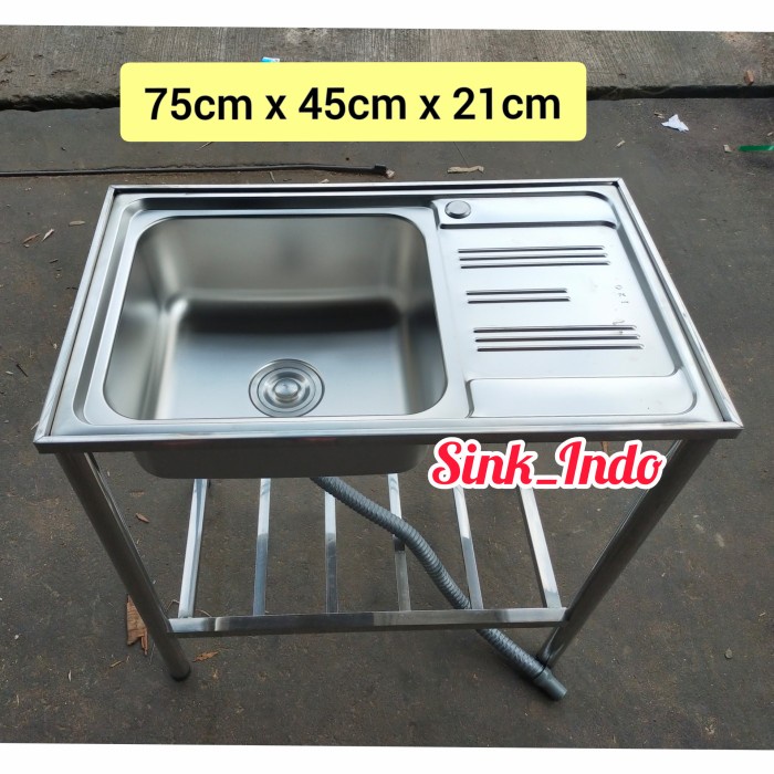 NEW BAK CUCI PIRING PORTABLE WESTAFEL KITCHEN SINK CUCI PIRING 1 LUBANG 75 ORIGINAL TERBARU