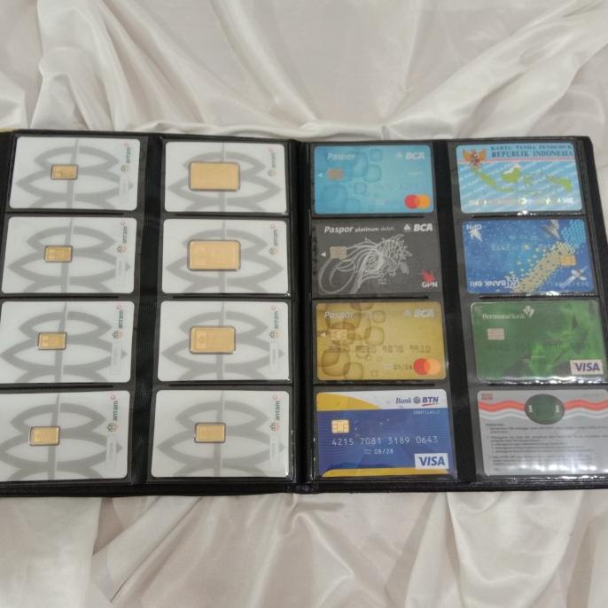 

Book card holder 288/business card holder/map kartu/album logam mulia