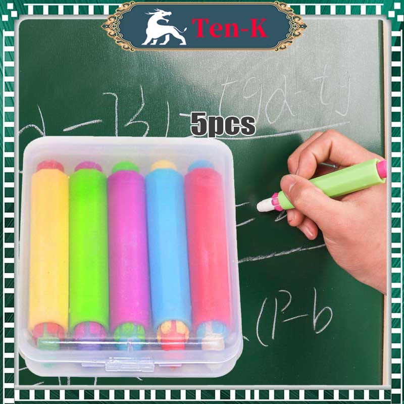 

5pcs Klip Holder Kapur Tulis Anti Debu Adjustable Bahan Untuk Guru Mengajar Anak