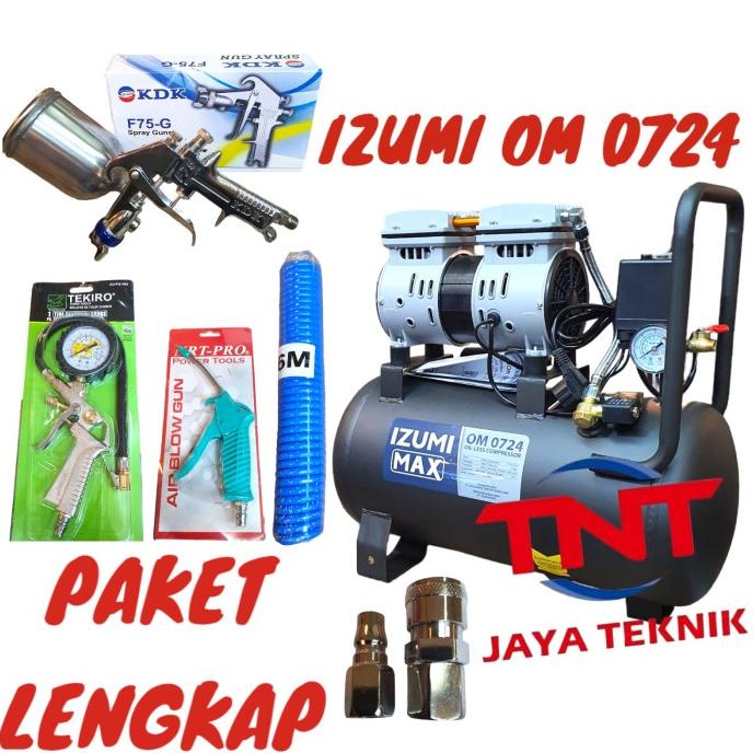 MESIN KOMPRESOR ANGIN OILLES IZUMI MAX OM 0724 / IZUMI MAX OM0724