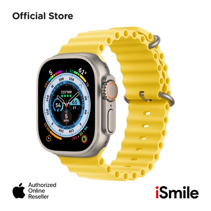 APPLE IWATCH ULTRA GPS 49MM, TITANIUM OCEAN SERIES, RESMI