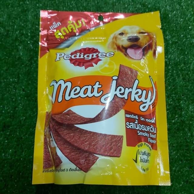 

SE842 Meat JeStrap Pedree oky Beef Flavor VP 300gr S Anjing Meatjerky