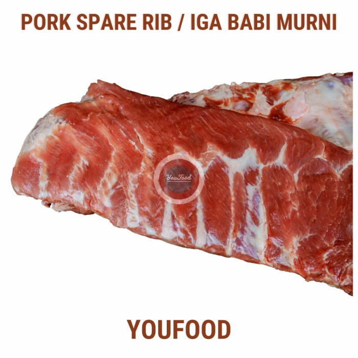

BALI PORK SPARE RIBS WHOLE LOAF - SPARE RIB BALI UTUH - IGA BABI UTUH
