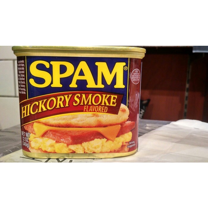 

SPAM Hickory Smoke Daging Luncheon/ Canned Meat/ Daging kaleng