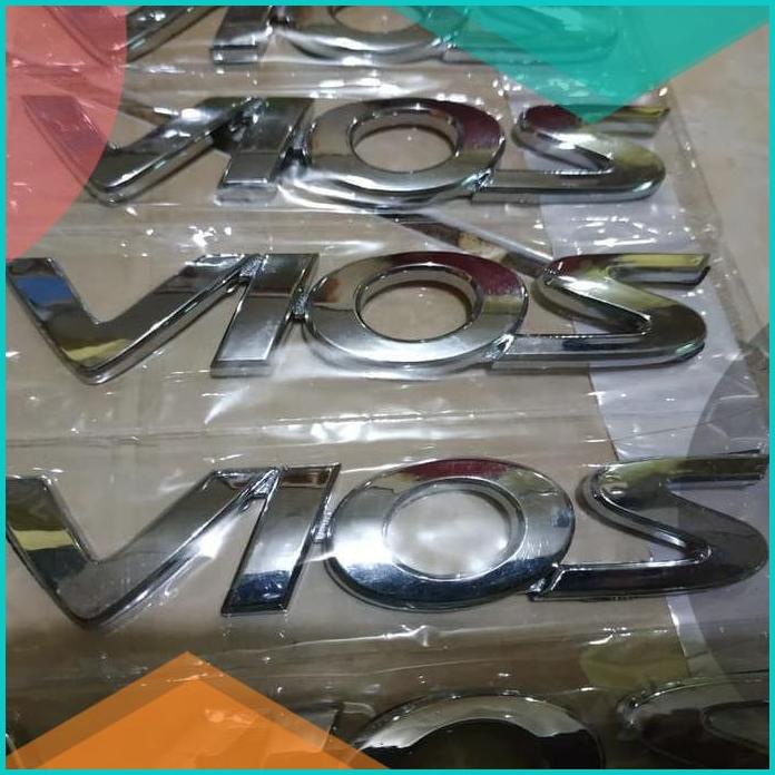 Emblem Mobil Logo Tulisan VIOS Chrome Belakang Untuk Toyota Vios Limo