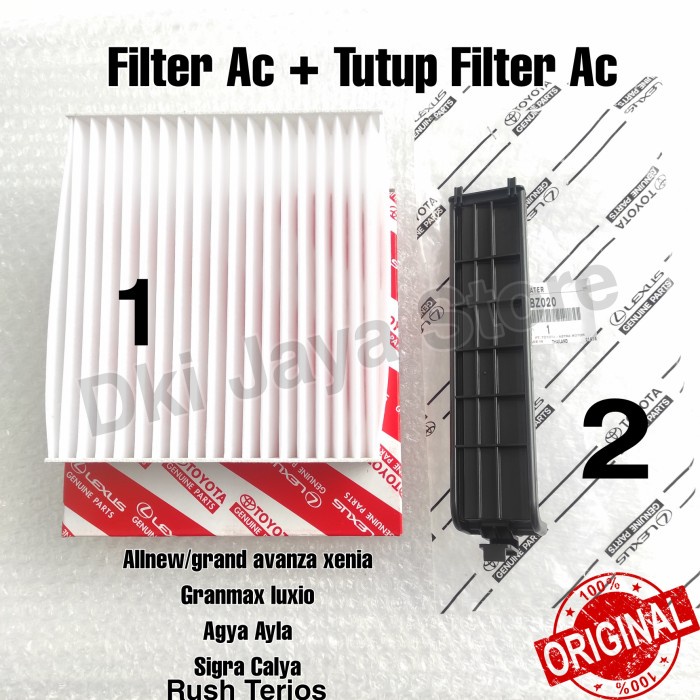 Filter Ac Avanza Calya Rush Komplit Tutup Filter Ac Original Toyota