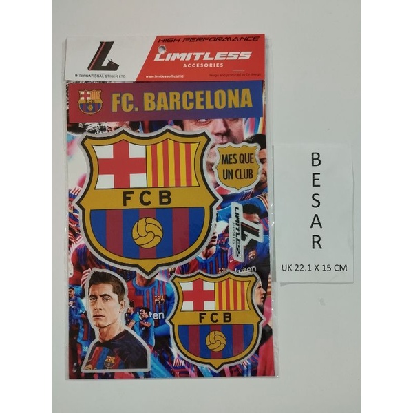 

stiker super clear bola Barcelona