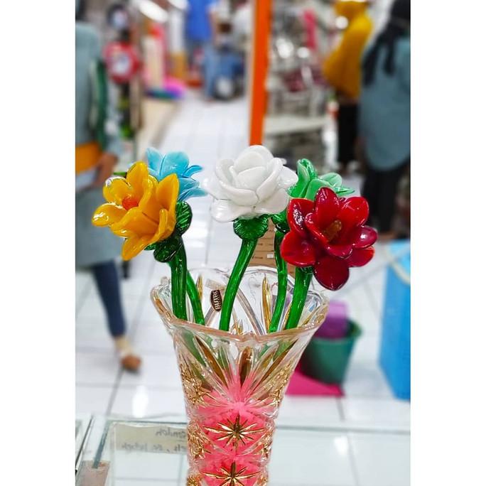 Bunga mawar putik kristal/ Bunga kristal/ buket kristal mawar LS